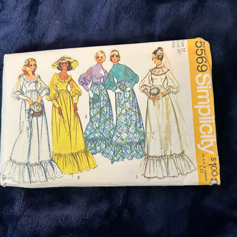Simplicity Vintage Bridal and Veil Patterns - Picture 6 of 7